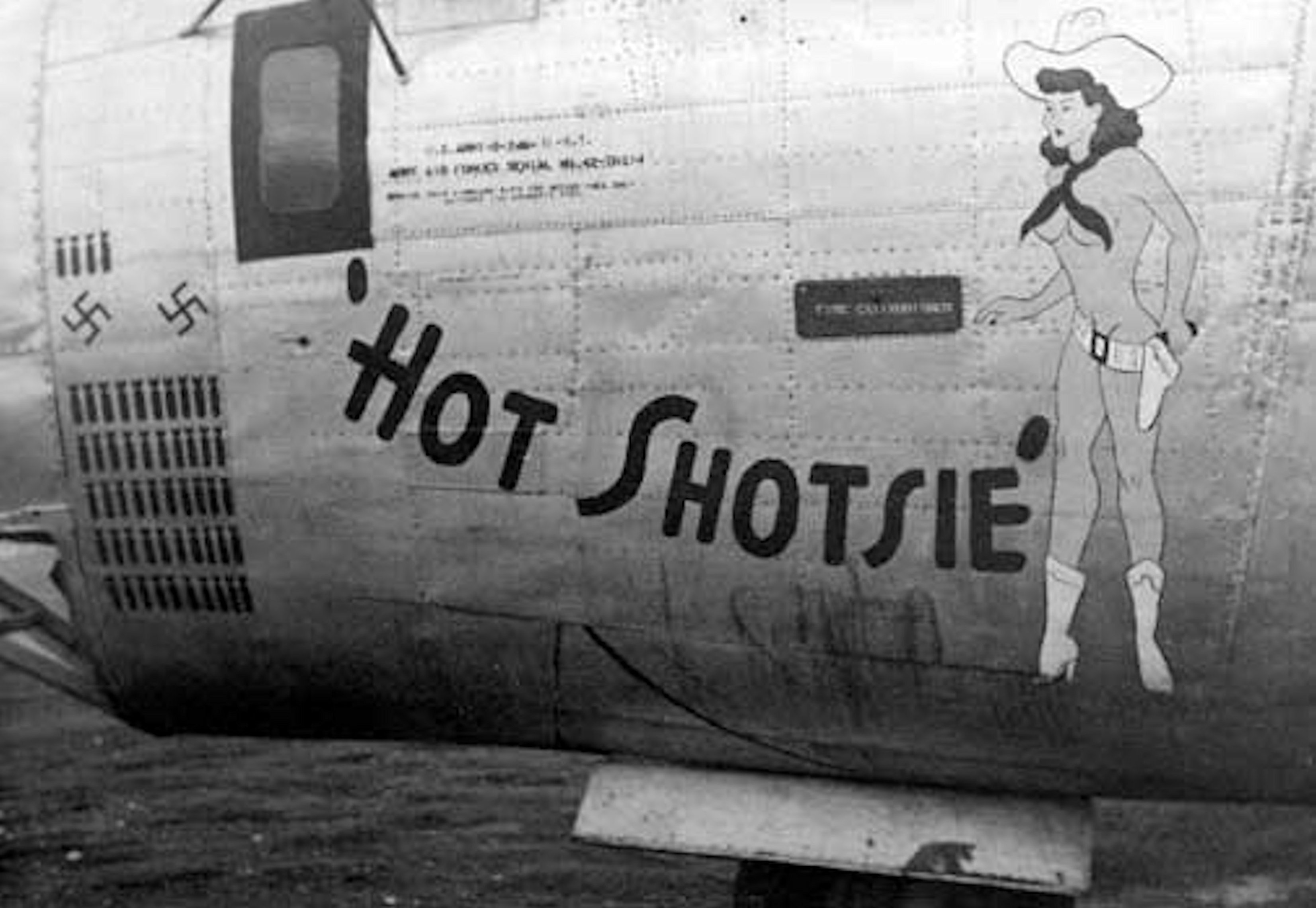 Il B-24 <em>Liberator Hot Shotsie</em> che ha bombardato Verelli
